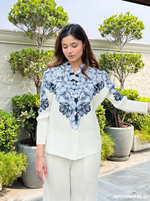 Load image into Gallery viewer, Blue Fleur Co-ord Set
