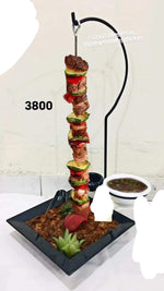 Load image into Gallery viewer, Seekh bar b q platter with melamine plate
